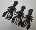 Sapper Baits Blackout 3.4-inch Breacher Craw soft plastic craw bait in solid black, designed for bass fishing, flipping, pitching, and Texas rig presentations.
