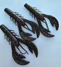 Black Breacher Craw with Purple, Red, Gold, Silver Flake