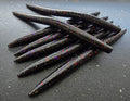 Black Sapper Stick with Purple, Red, Gold, Silver Flake