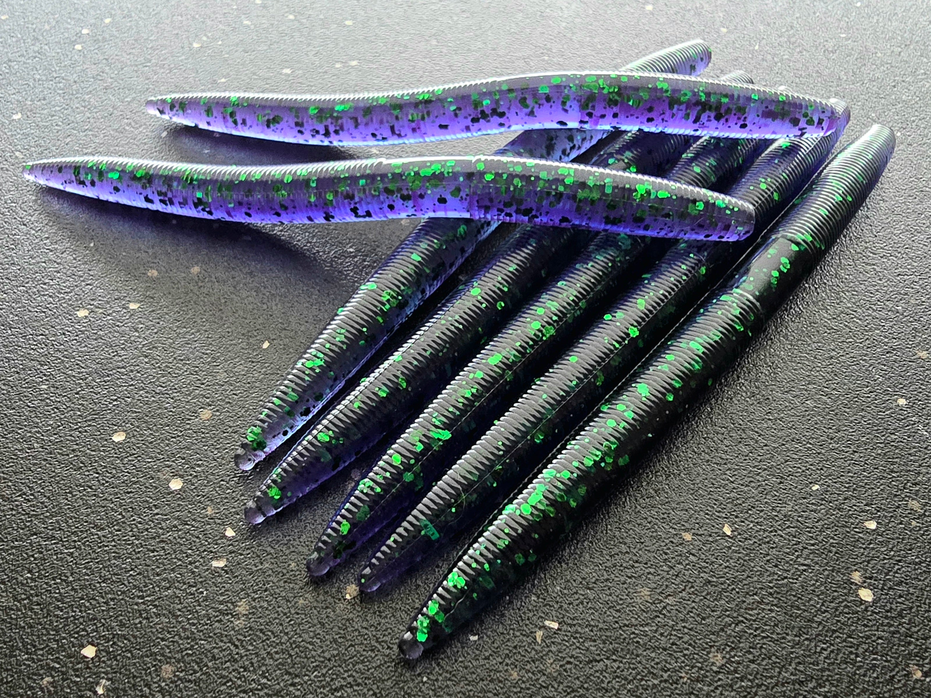 Junebug Sapper Stick Bait with Green Flake